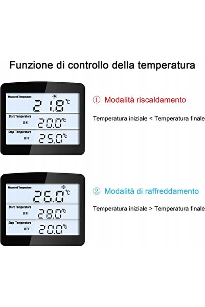 NO BRAND Termostat digital KETOTEK KT3100BL cu priză VA, Ieșire 16 A 100-250 ...