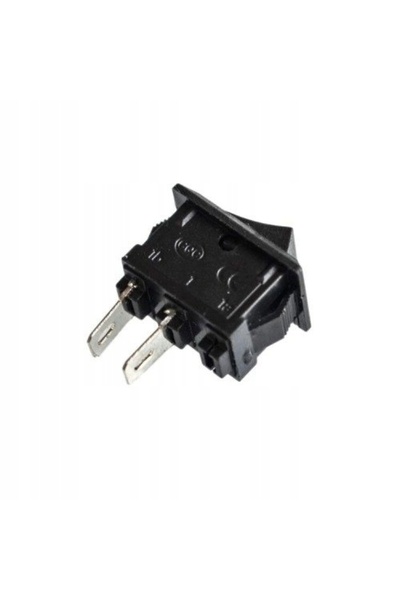 NO BRAND 100x Întrerupător basculant 15x10mm 2 pini 250VAC/3A Mecanism ON-OFF...