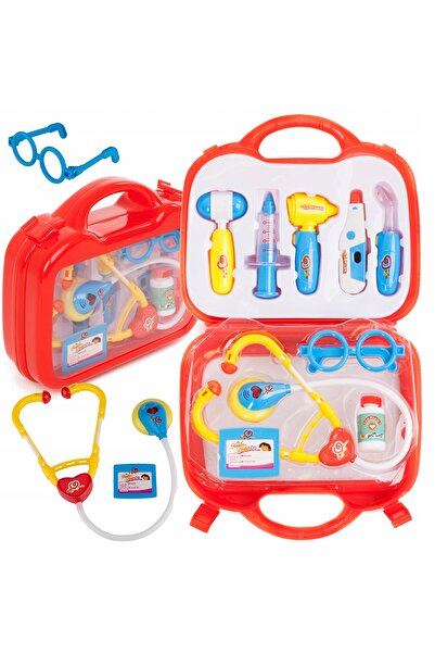 Doris Set medical educativ, valiză mică de doctor, stetoscop, ochelari, cadou