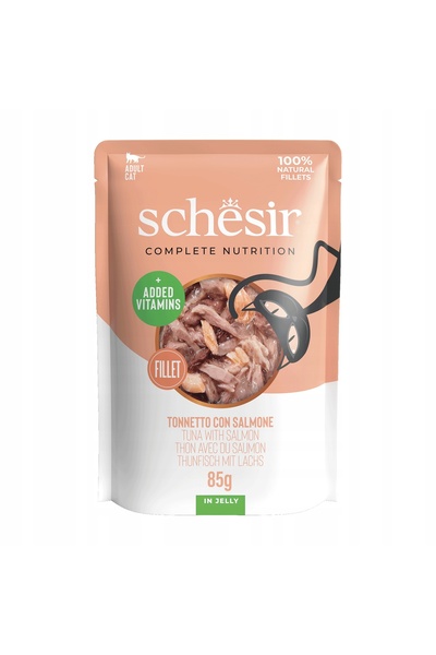 NO BRAND SCHESIR C&b Mokra Hrană mixtă pentru pisici TON SALAMON în jeleu Pac...
