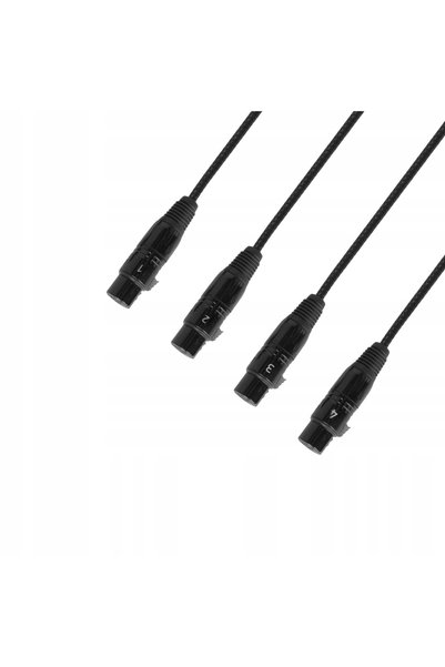NO BRAND ADAPTOR DMX AES/EBU ETHERCON RJ45 4x XLR 5P CATBOX 5 pini 4 STAR CAT...