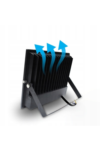 NO BRAND Proiector mini floodlight slim, alb cald