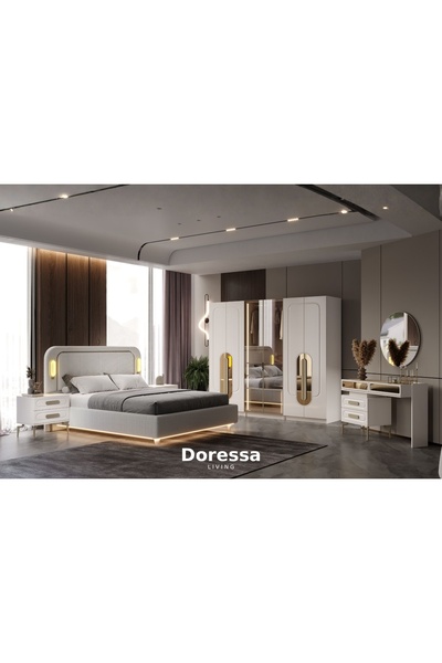 Doressa Living Beyond Reflekte Camlı Yatak Odası Takımı