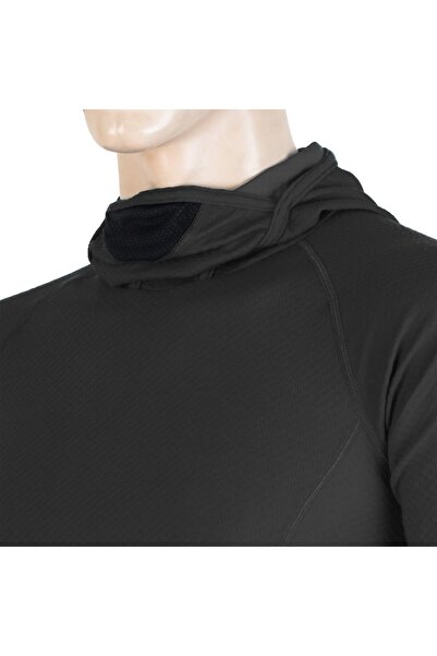 NO BRAND Hanorac termic cu glugă cu mânecă lungă Sensor Merino DF Tee - negru S