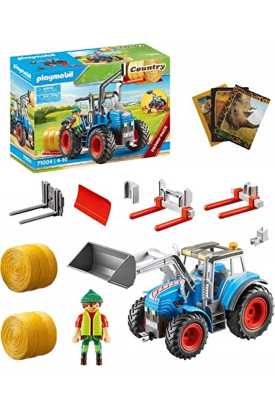 Playmobil Tractor mare cu accesorii 71004