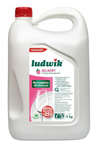 LUDWİK Set de 3x detergent de vase Zmeură 5 l