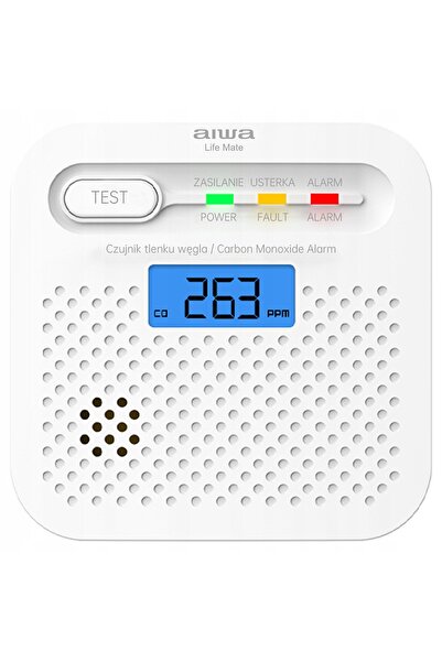 Aiwa Senzor de fum și monoxid de carbon, alarmă wireless certificată
