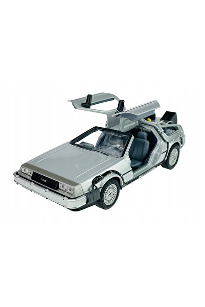 WELLY DELOREAN DMC-12 ÎNĂLȚAȚI-NE ÎN VIITOR 2 1:24 MAȘINĂ METALICĂ NOUĂ