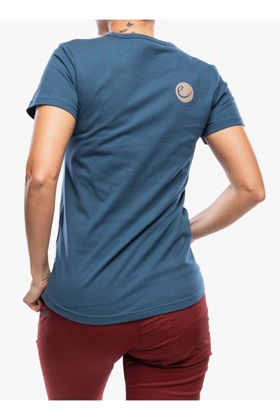 EDELRID Tricou de damă din bumbac, corporate, II - petrol/marine M