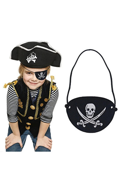 SORA GROUP Imported Vinlex Leather Pirate Eye Patch - Elastic & Soft