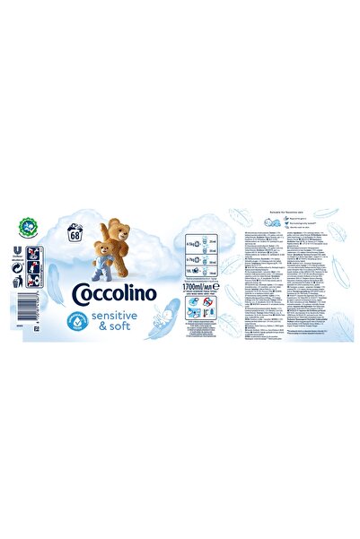 Coccolino Balsam de rufe Sensitiv Pur 6x1.7L
