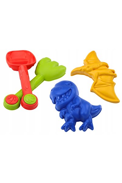 NO BRAND Set de joacă cu nisip, găleată, lopată, greblă, forme de dinozauri