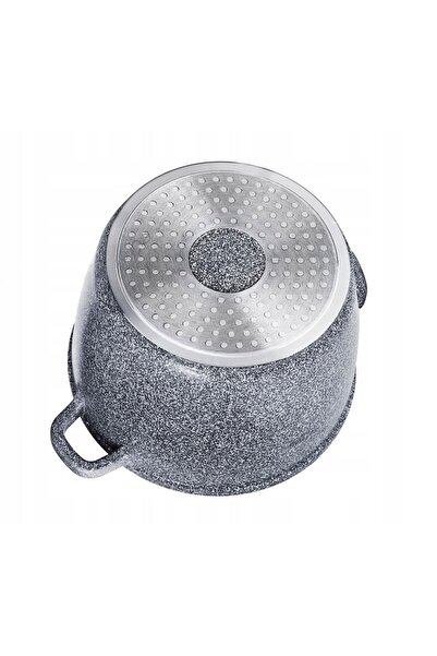 NO BRAND Oală înaltă de 10L cu înveliș de marmură, pentru plită cu inducție, ...