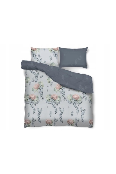 NO BRAND Miss Lucy Dolce Vita Set de lenjerie de pat cu Hortensii 200x220 70x...