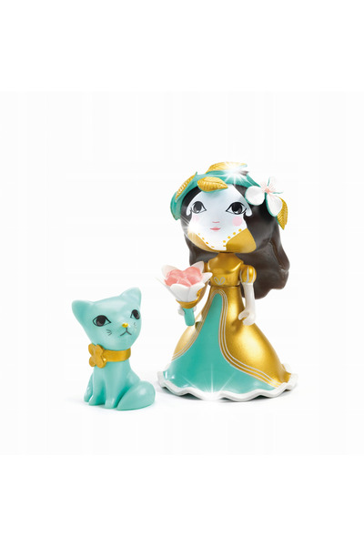 djeco Arty Toys Figurină Prințesă EVA cu Pisicuță