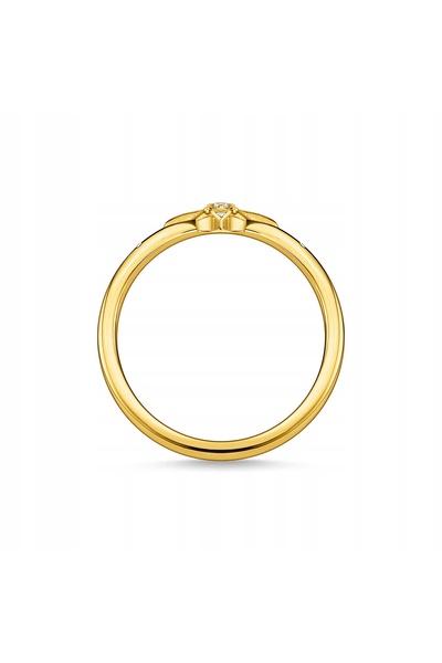 NO BRAND Inel Thomas Sabo Argint 925 placat cu aur Star Glamour Zirconia