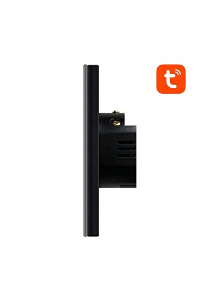 NO BRAND Întrerupător de lumină tactil Wi-Fi GLASSY Avatto negru SIMPLE Tuya