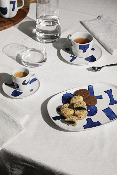 NO BRAND Alessi ITSUMO YUNOKI Ceașcă de cafea cu farfurioară 150 ml / Albă de...