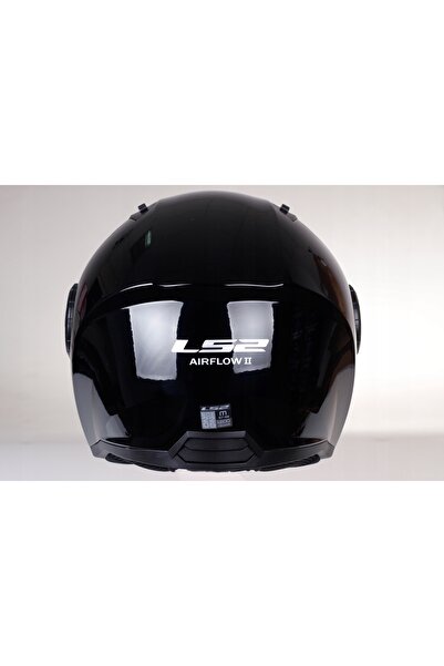 NO BRAND Cască de protecție deschisă tip jet LS2 OF616 Airflow II, neagră, mă...