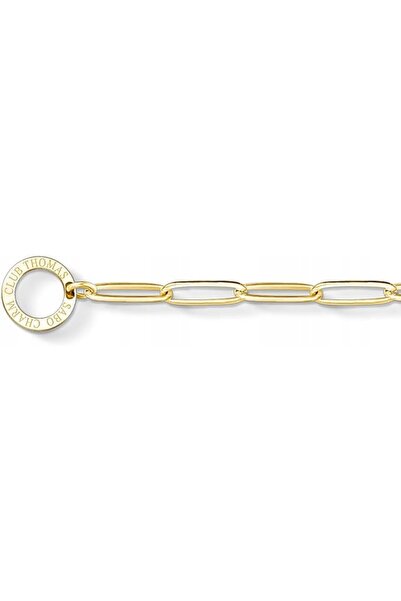 NO BRAND Brățară Thomas Sabo argint 925 placată cu aur 16cm X0253 zale alungite