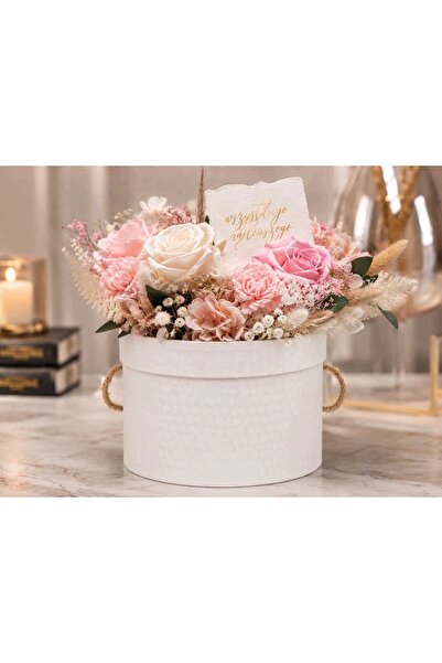 NO BRAND 3X FLOWER BOX CREM CREAM CUTIE PENTRU FLORI