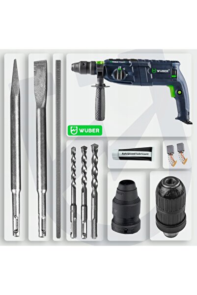 NO BRAND 4000 BPM Ciocan rotopercutor 4J 2500W 230V SDS+ cu prindere automată