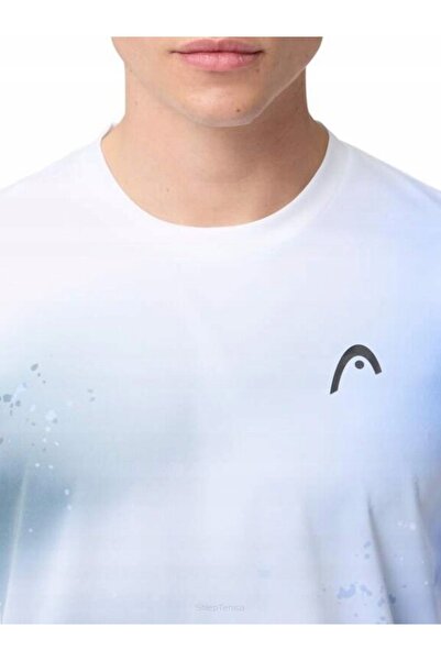 Head Tricou de tenis Top Spin alb/albastru L