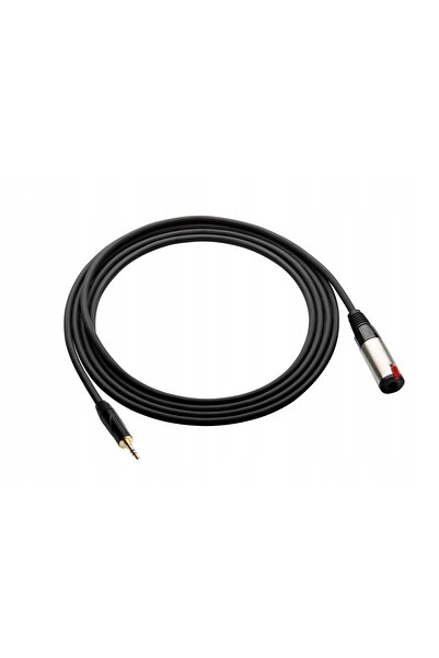 NO BRAND Cablu audio Red's Music mini Jack 3.5mm - Mufă Jack 6.3mm 3m AU2330BX