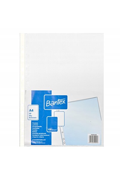 Bantex Foi cu buline obwoluta, format A4, 50 microni, 100 x 5