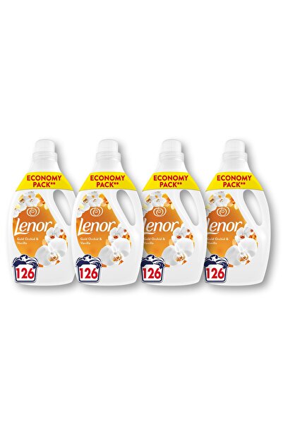 lenor Balsam de rufe lichid, 4x126 spălări, Orhidee aurie și Vanilie