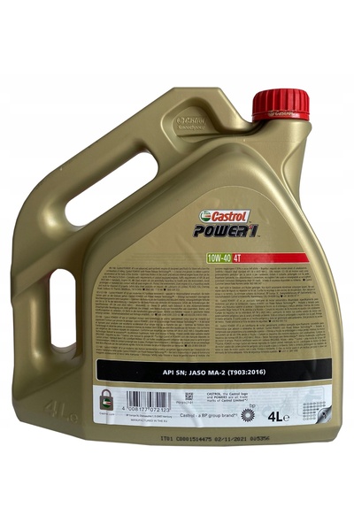 CASTROL Ulei 10W40 POWER 1 4T pentru motocicletă 4L