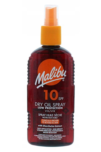 NO BRAND Malibu Ulei Spray Uscat SPF10 Ulei de Bronzare Pentru Cabine Solare
