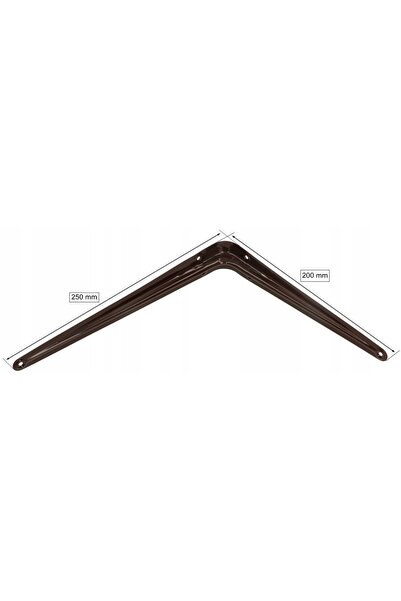 NO BRAND 10x Consolă unghiulară suport raft 250x200mm