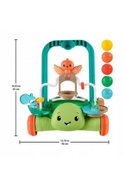 FISHER-PRICE BABY Fisher-Price Cărucior de activități broască țestoasă - Căru...