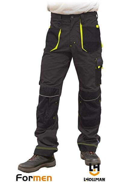 NO BRAND Pantaloni de lucru montersky, din pânză întărită, cu buzunare Cordur...