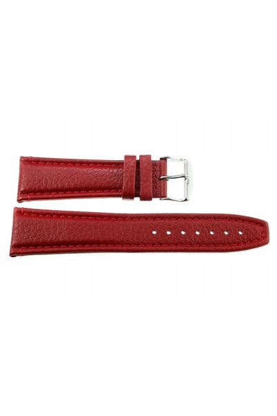 NO BRAND REDA 24mm POLJOT curea roșie, cusături roșii