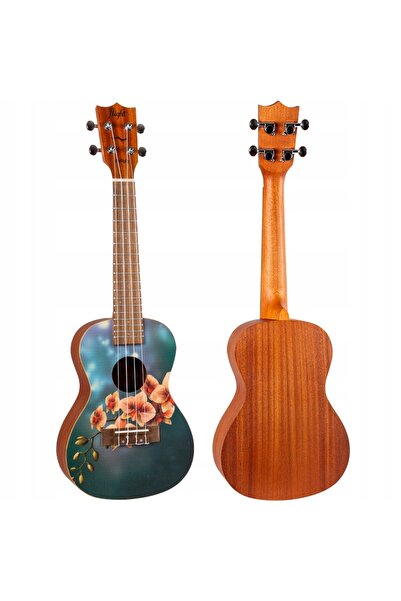 NO BRAND Ukulele Concerto Flight AUC-33 ORCHIDĂ + HUSĂ