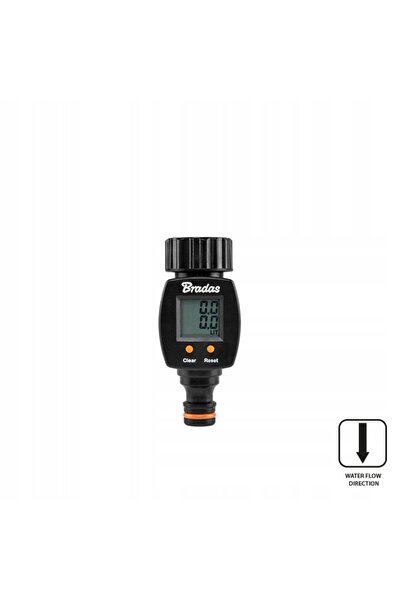 Bradas BLACK LINE Contor de debit de apă GW3/4"+nypel -3111