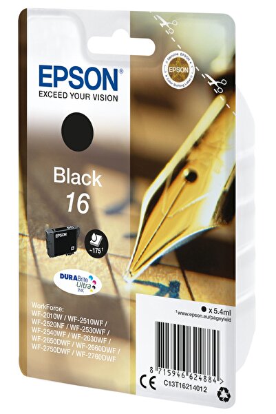 EPSON TUSZ 16 T1621 WORKFORCE WF2650DWF WF2660DWF WF2750DWF WF2760DWF PIÓRO