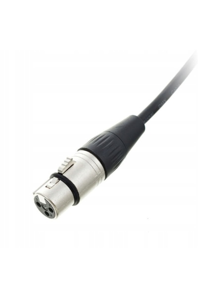 NO BRAND Cablu DMX pentru iluminat XLR-XLR 10 m 110 Ohmi 3 pini Negru