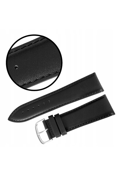 NO BRAND Curea REDA 28mm XL netedă, neagră, cu cusături negre