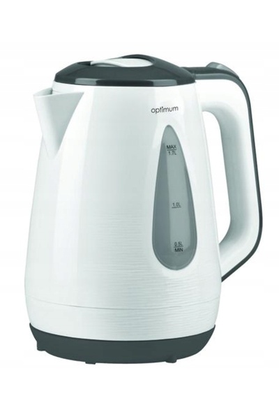 Optimum Fierbător electric fără fir rotativ alb/gri 1,7L