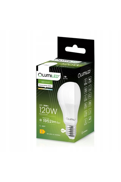 NO BRAND 6x E27 A65 15W = 125W 2025lm 4000K Neutră 260 Bec LED °   LUMILED