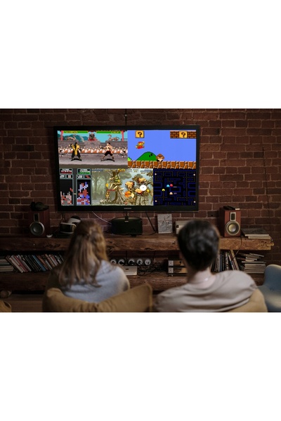 Pegasus Consolă de jocuri retro TV, două gamepad-uri cu pistol, 620 de jocuri