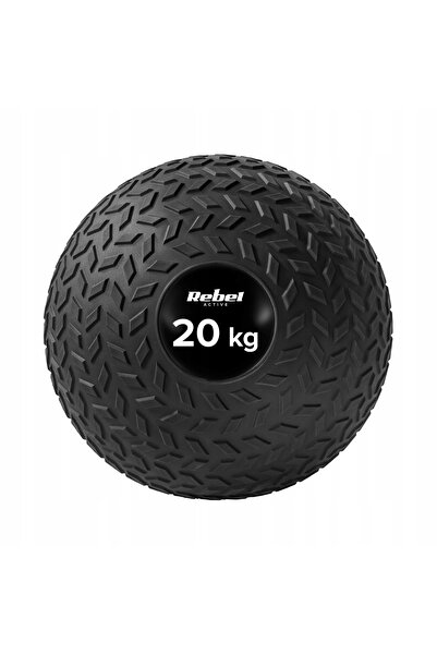 Rebel Minge medicală mică pentru exerciții de reabilitare, tip Slam Ball, 23c...
