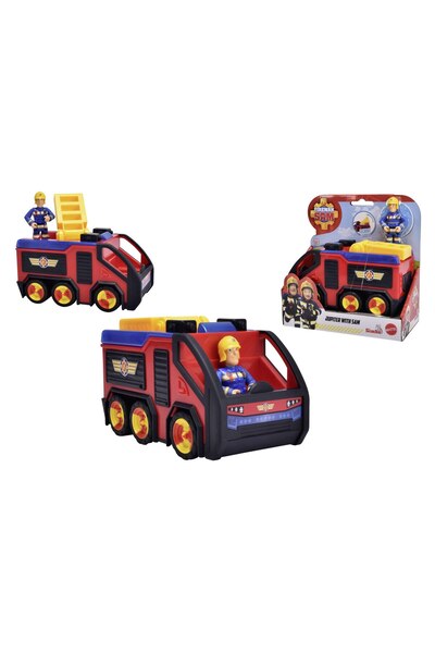 Simba Vehicul Pompierul Sam JUPITER 17cm FIGURINĂ POMPIER "