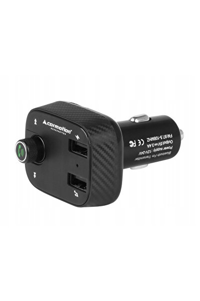 NO BRAND TRANSMITĂTOR FM MULTIFUNCȚIONAL 12/24V LED BLUETOOTH