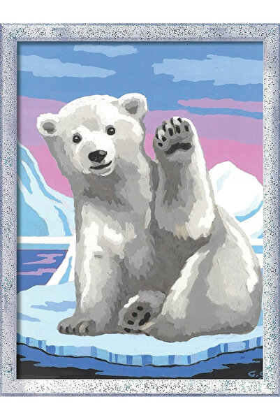 RAVENSBURGER Pictură pe numere urs polar 20079 CREART Picturi Creative