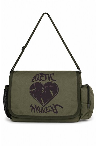 SEVBANO Geantă multifuncțională unisex cu imprimeu Arctic Monkeys pentru școa...