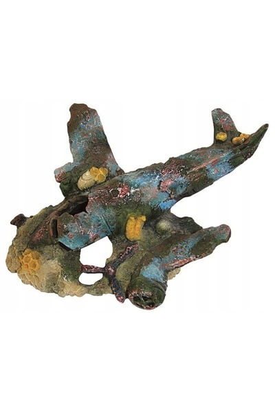 NO BRAND Ornament de acvariu avion Happet R046, 19,5 cm